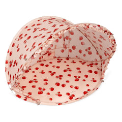 Konges Sløjd - Ruffled Mini Foldable Beach Tent Fragola | Red
