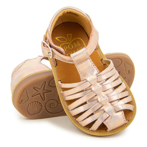 Pom d'Api - Poppy Royal sandaletler | Or rosé metallisé