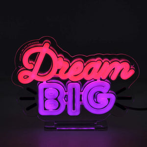 Legami - Mini Neon-Effect LED Sign - It's a Sign Mini - Dream Big
