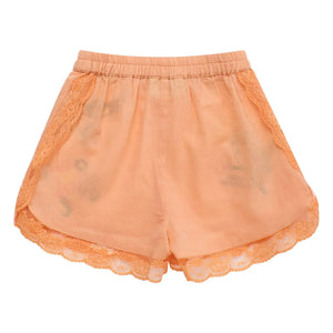 Maison Mangostan - Bird Embroidered Shorts | Orange