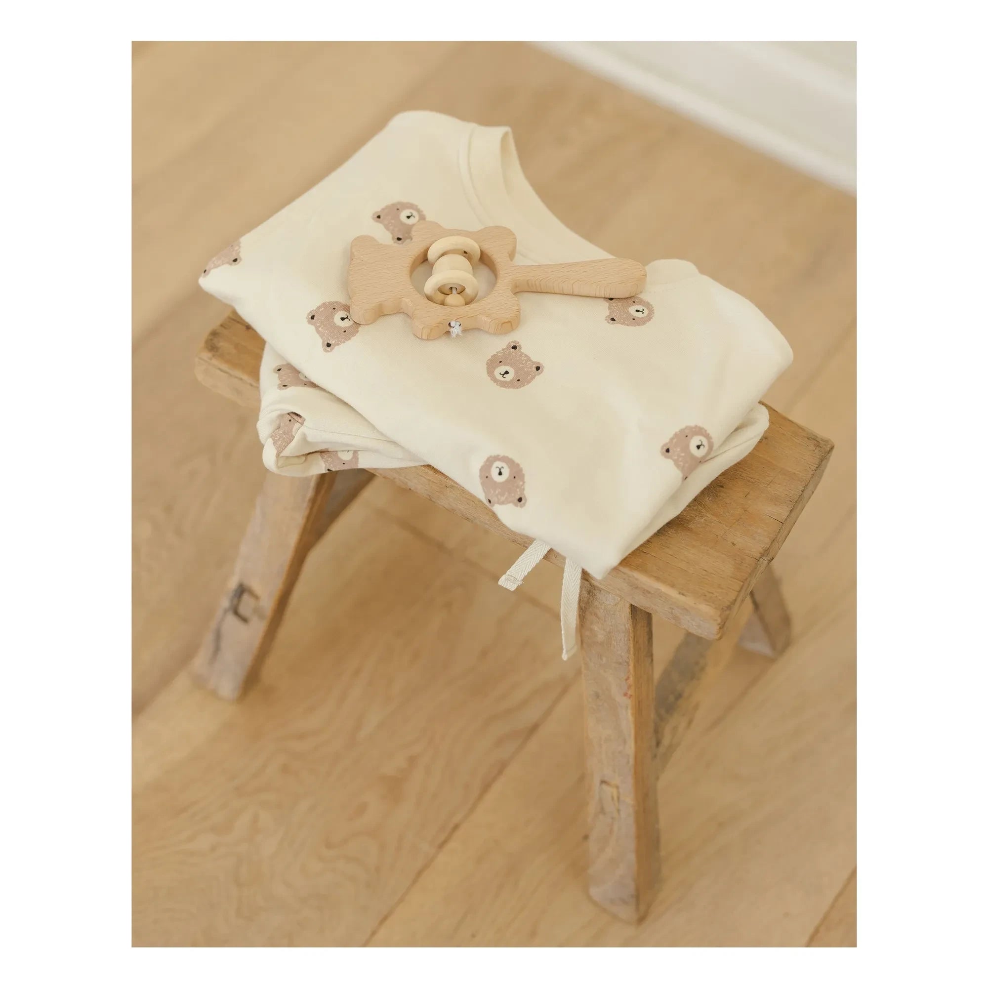 Quincy Mae - Organic Cotton Bear Sweatshirt | Ecru