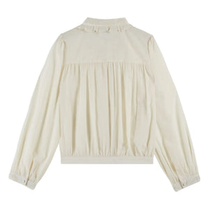 Emile et Ida - Charline Embroidered Blouse | Cream