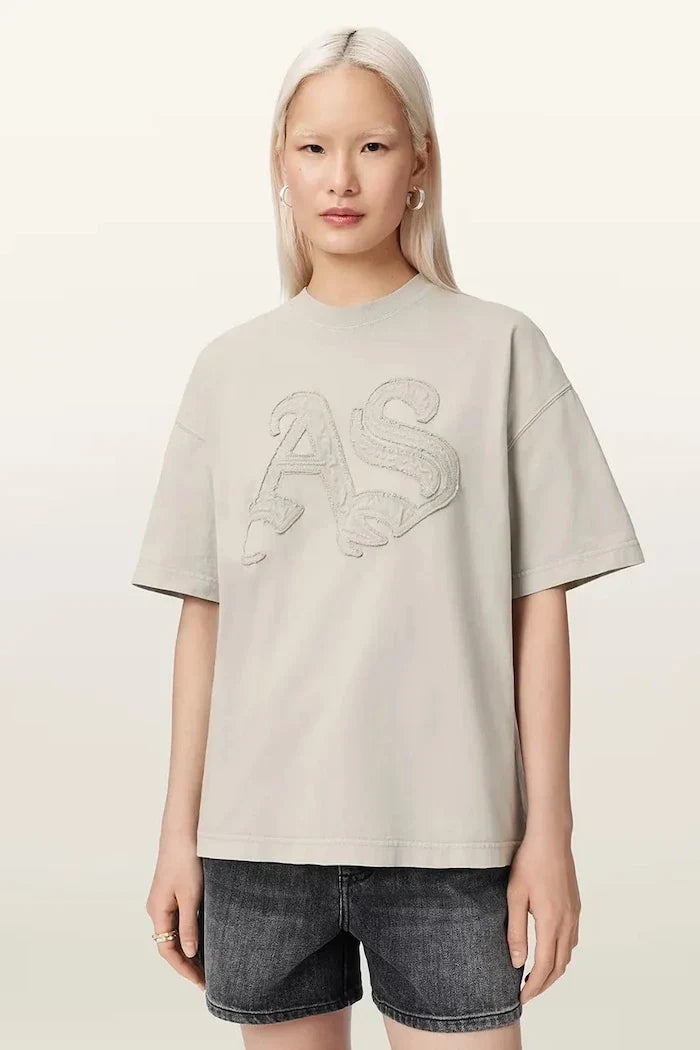 AllSaints women's cotton t-shirt INSIGNIA