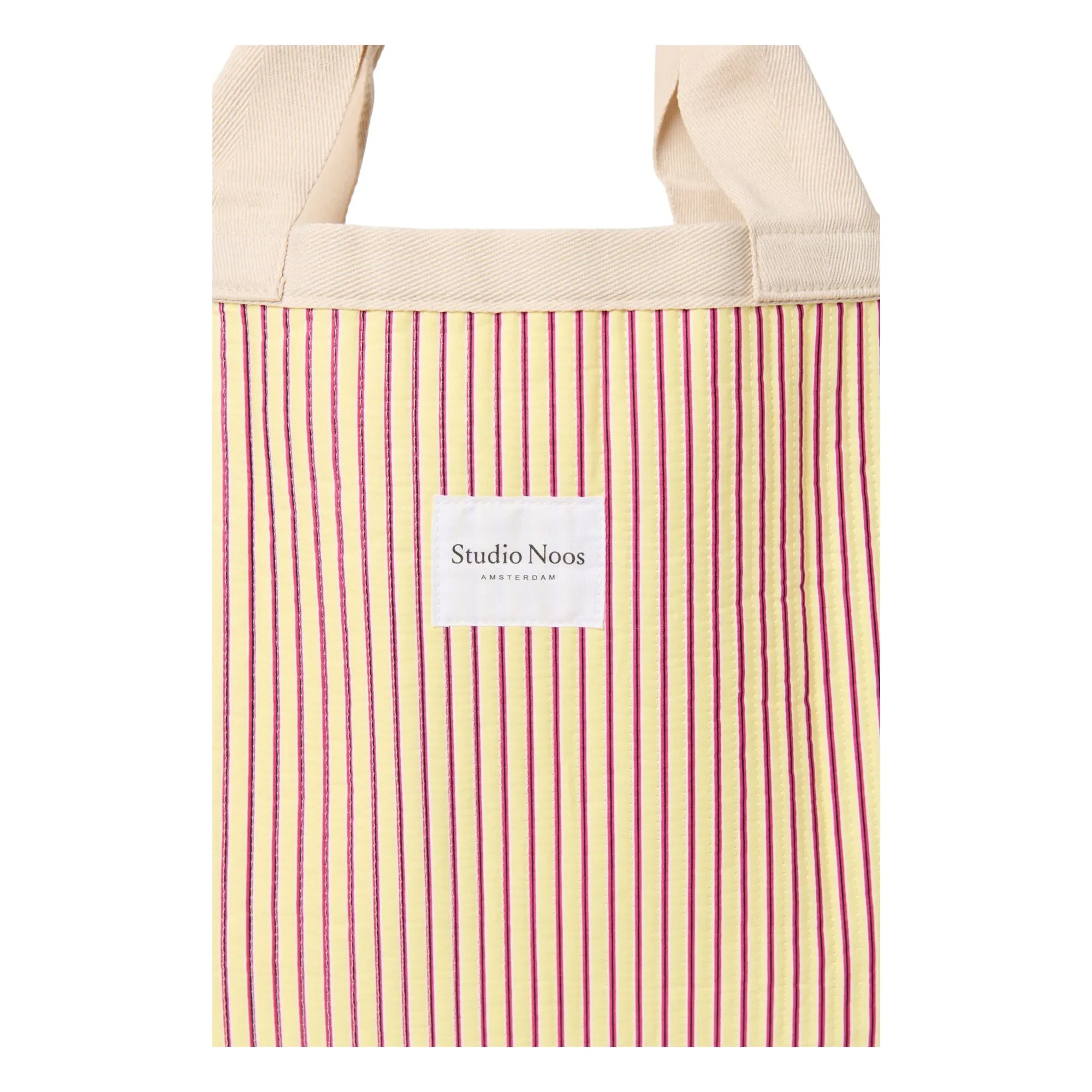 Studio Noos - Striped Beach Bag | Pale Yellow