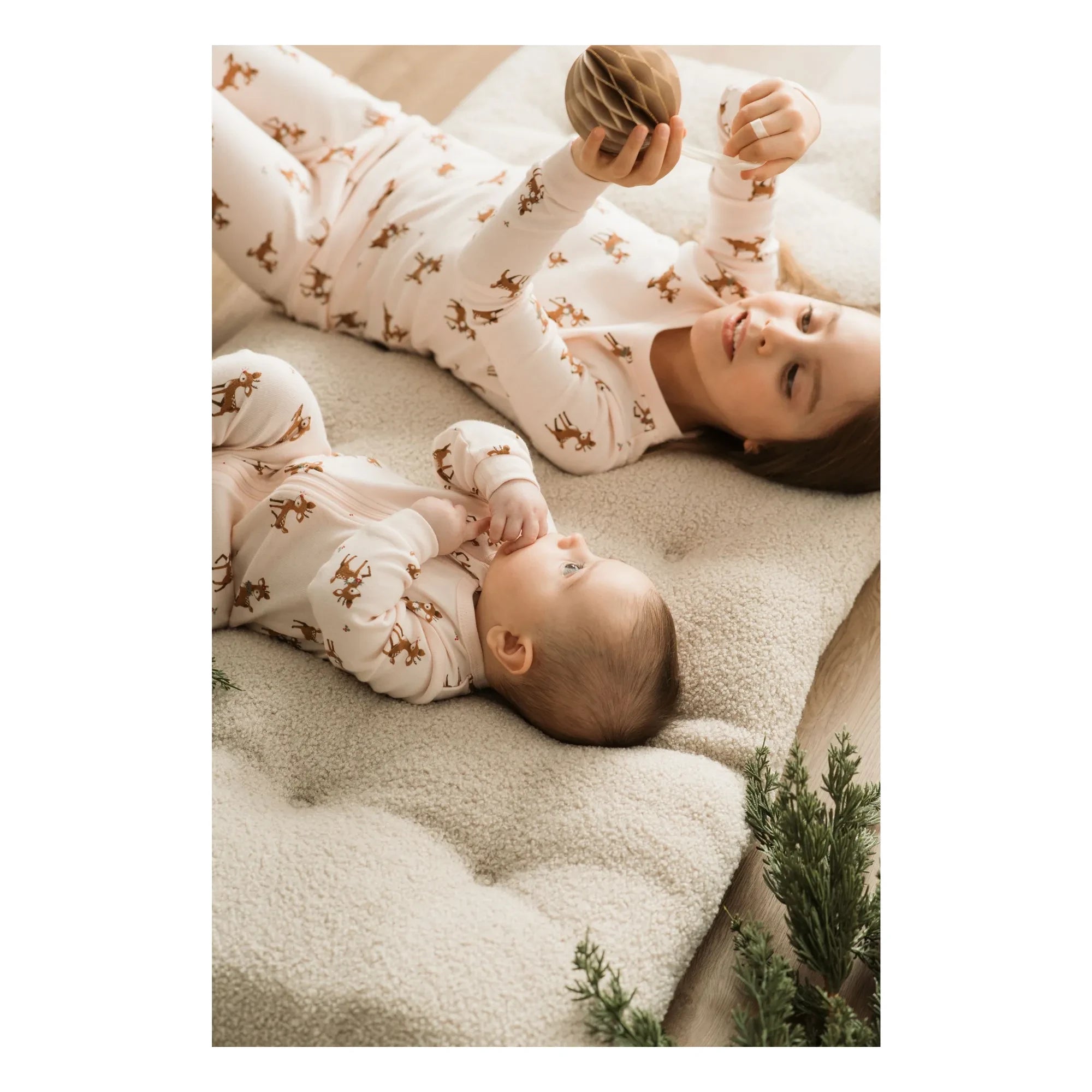 Petit Lem - Footed Pijama Rennes Organic Cotton | Pale Pink