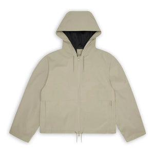 Rains - Suva Hardshell Short Drawstring Jacket W3 | Beige