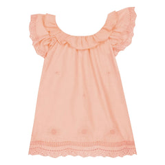 Bonton - Anna Embroidered Dress | Powder Pink