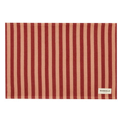 Gabrielle Paris - Garance Striped Serving Placemat | Red