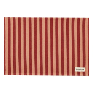Gabrielle Paris - Garance Striped Serving Placemat | Red