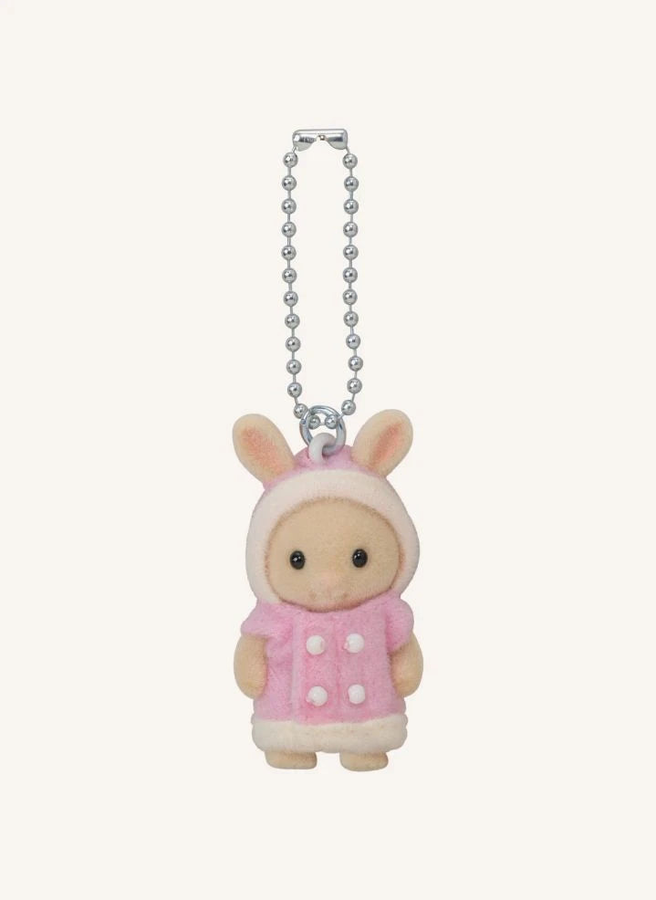 Sylvanian Families - Cream and Pink Rabbit Keychain