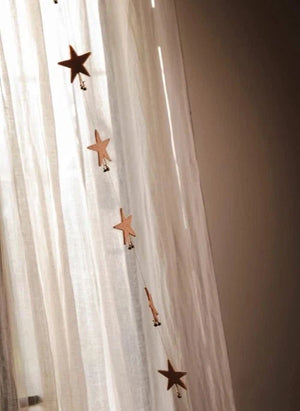 Muskhane - "Shooting Stars" Felt Garland | Mahogany
