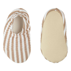 Petit Lem - Anti-UV Striped Seersucker Water Shoes Recycled Fibers | Sand