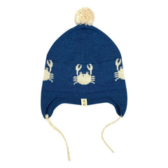 Bayiri - Dancing Crabs Merino Beanie | Blue