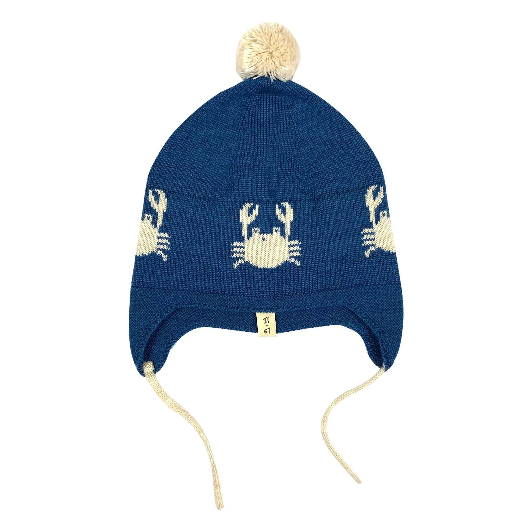 Bayiri - Dancing Crabs Merino Beanie | Blue