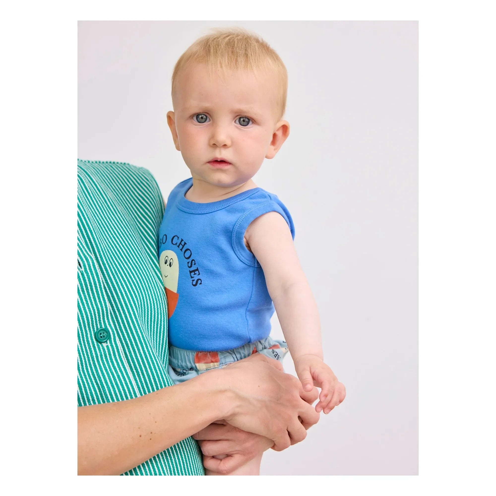 Bobo Choses - Bobo Organic Cotton Sleeveless Bodysuit | Blue