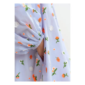 Essentiel Antwerp - Jalen Embroidered Dress | Light Blue