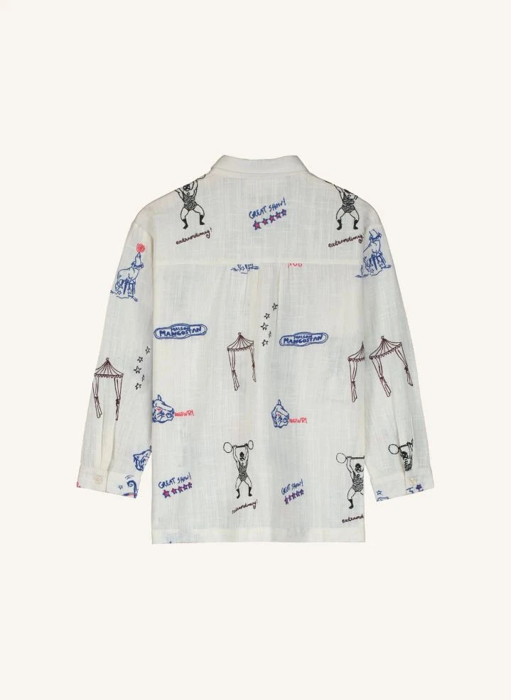Maison Mangostan - Circus organic cotton shirt | Burgundy