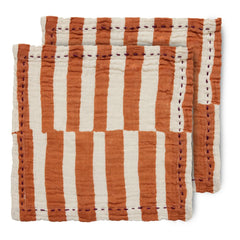 HKliving - Cotton Table Napkins - 2-Piece Set | Mandarin