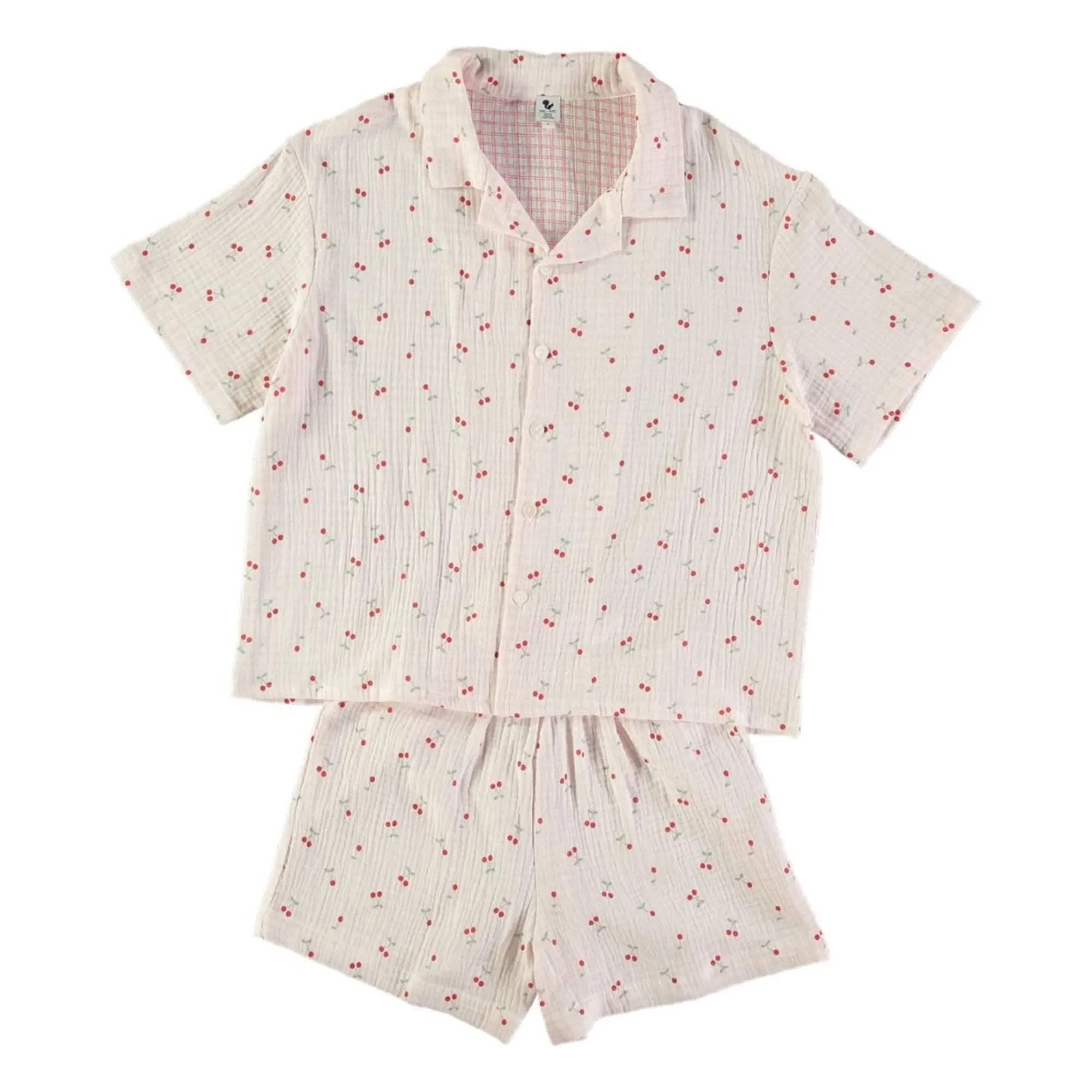 Risu Risu - Watermelon Organic Cotton Pajamas | Ecru