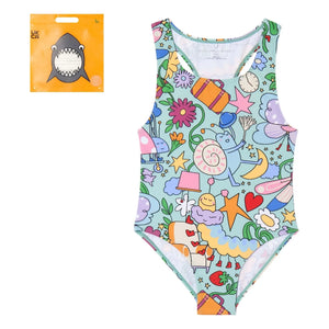 Stella McCartney Kids - Chenille Swimsuit Made from Recycled Fibers | Green