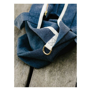 Adorna - Linen Tote Bag | Navy Blue