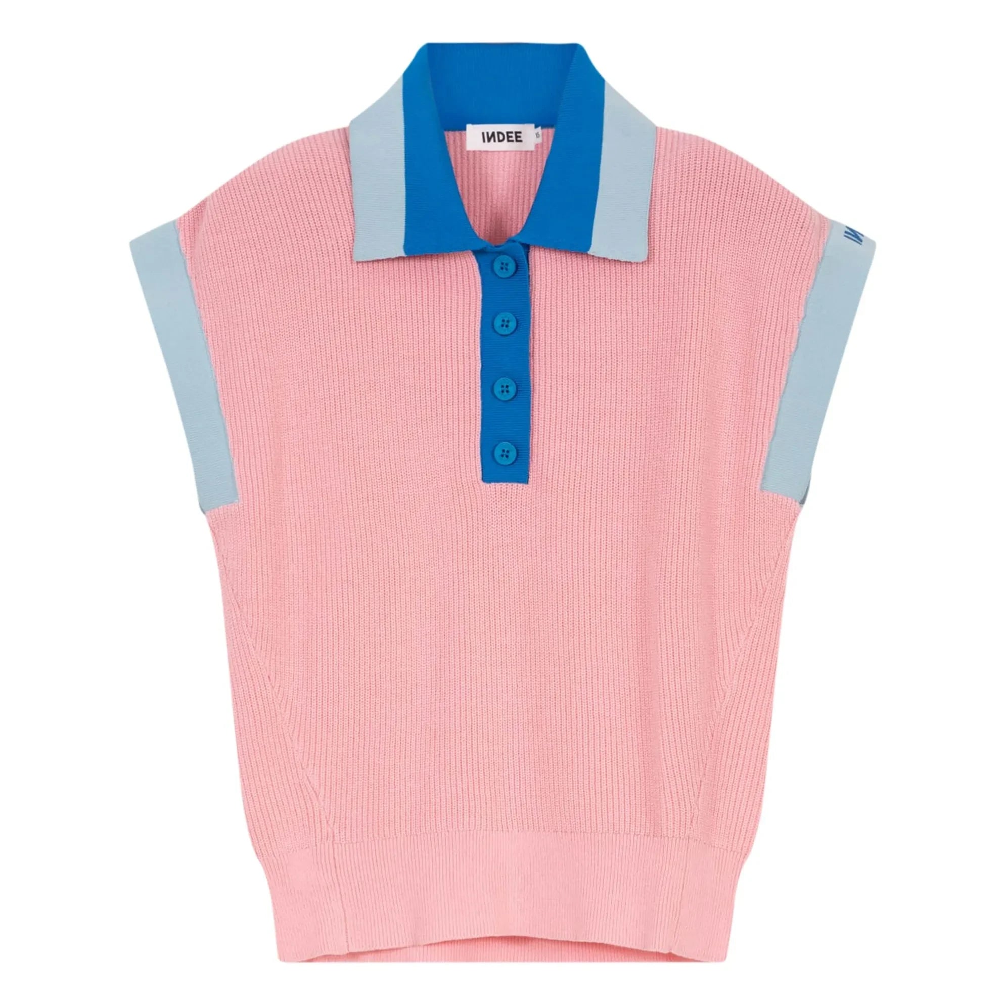 Indee - Valor Mesh Polo T-Shirt | Pink