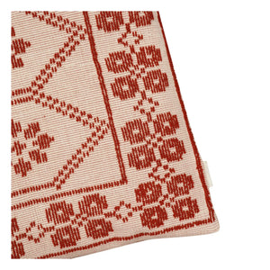 House of Capricorn - Inês Embroidered Pillow | Brick Red