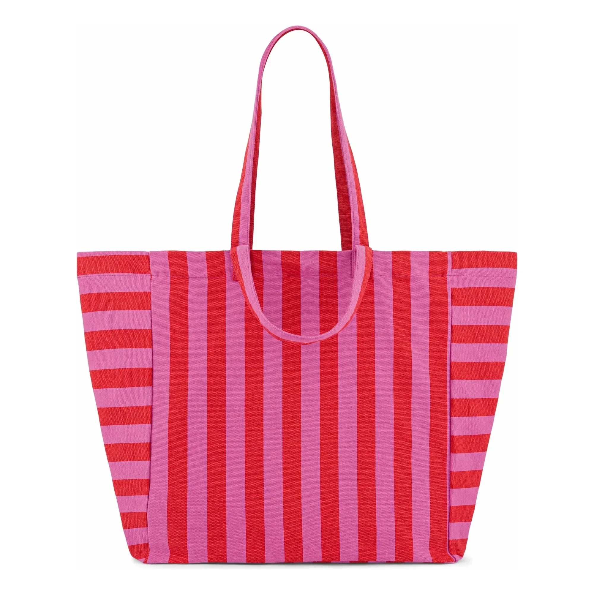 Rose in April - Elisa Striped Tote Bag | Pink