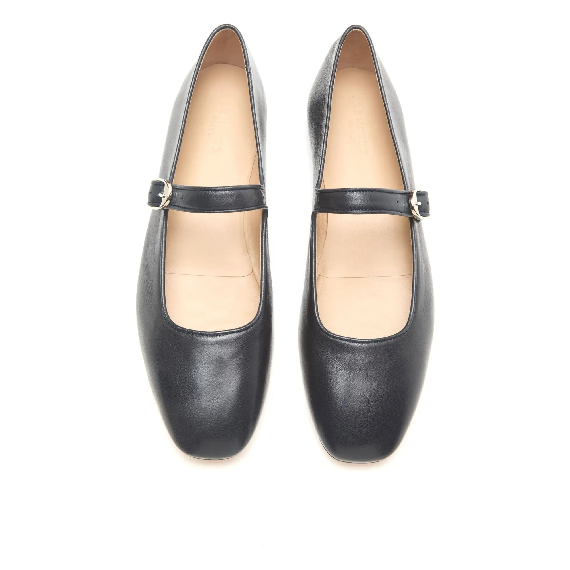 Le Monde Beryl - Black Mary Jane Leather Flats