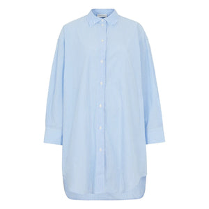 Smallable Woman - Lydie Striped Shirt Dress | Light Blue