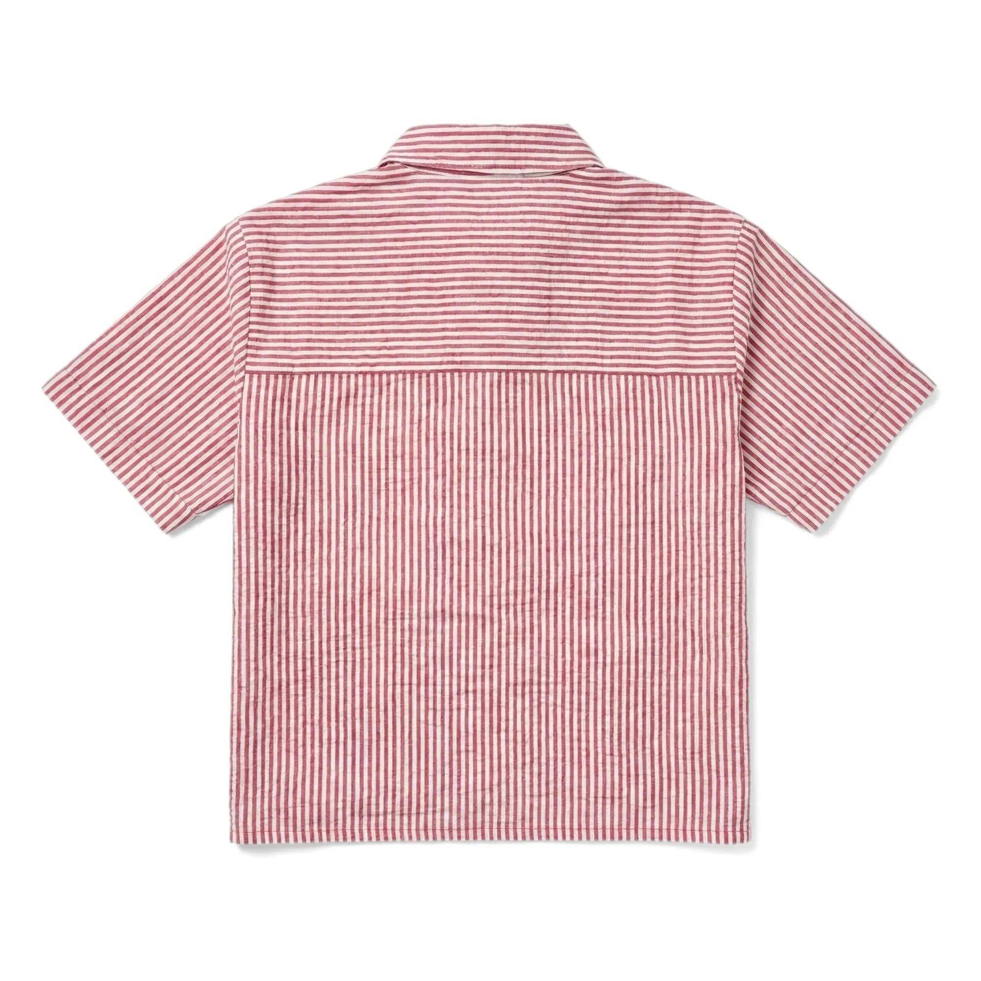 Smallable Kid - Sawyer Striped Shirt | Cherry Red