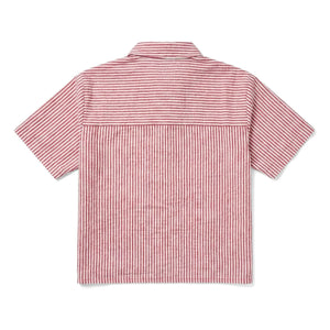 Smallable Kid - Sawyer Striped Shirt | Cherry Red