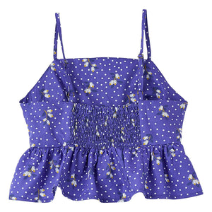 Fabula - Blue Polka Dot Ruffled Ball