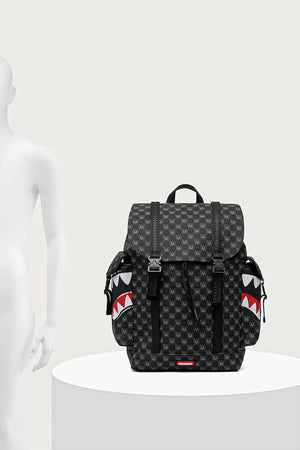 Sprayground - Black Backpack with Sharks in Paris 910B9311NSZ