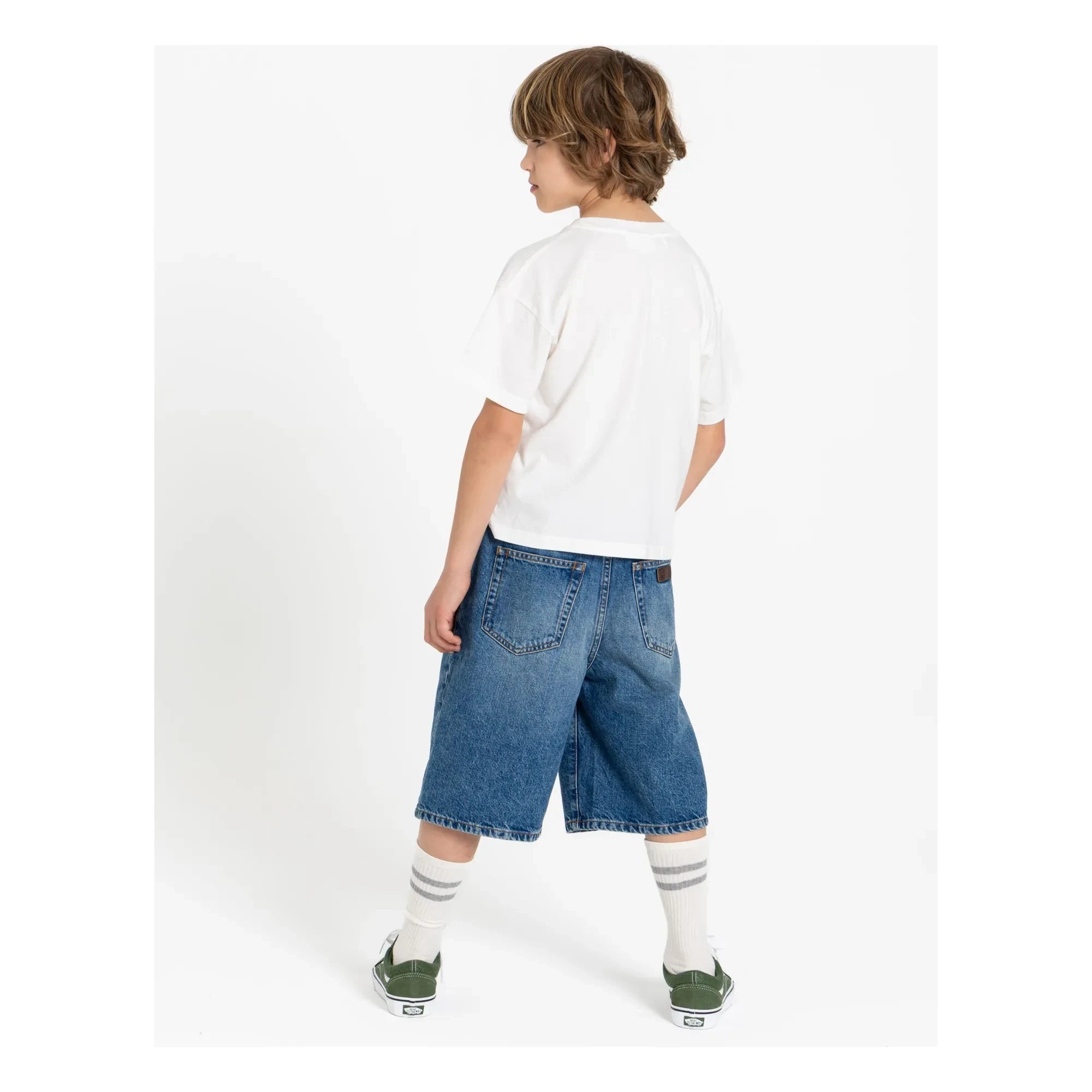 Finger in the nose - Bermuda Denim Oversize Sacha | Denim Blue
