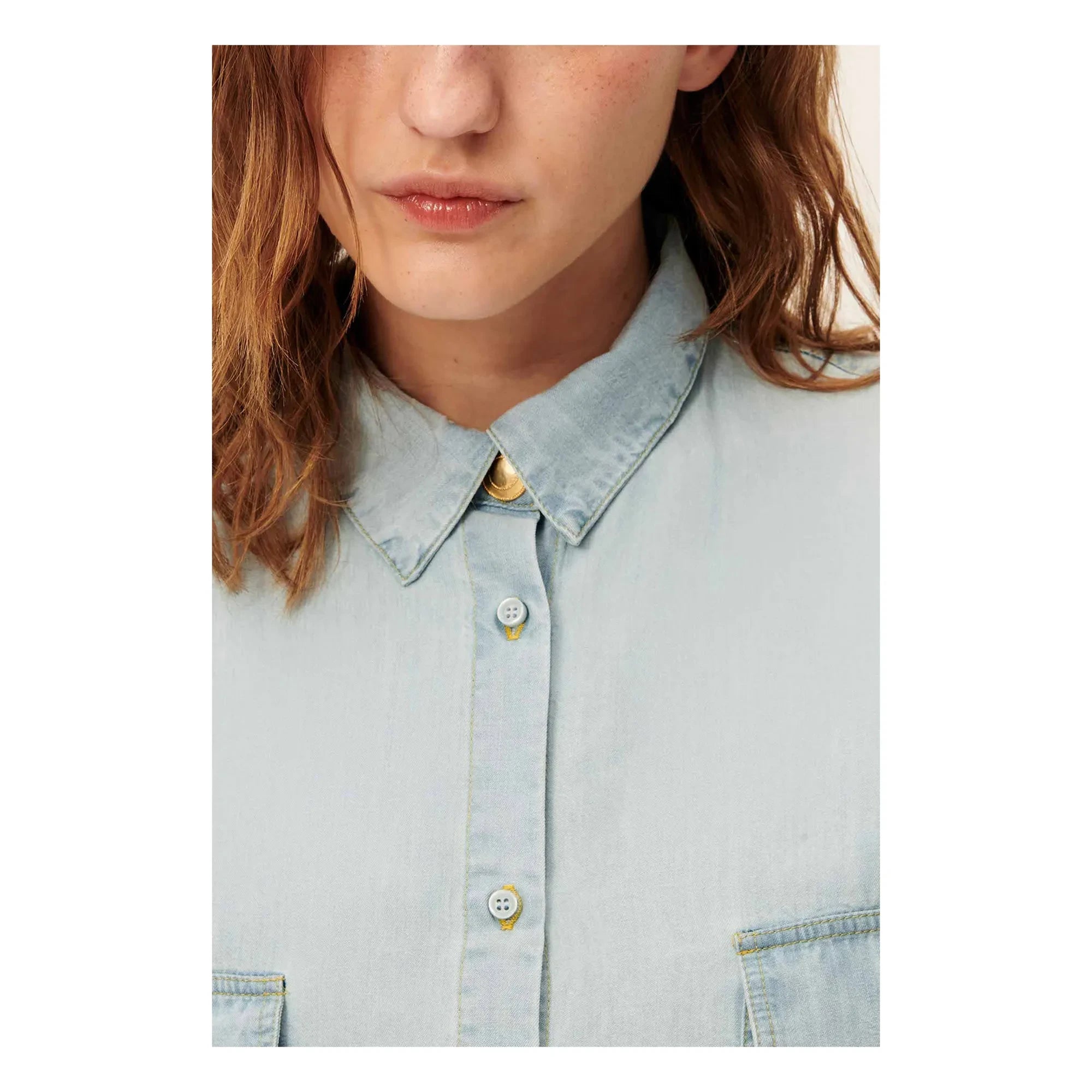 Sessùn - Fresqua Denim Dress | Light Blue