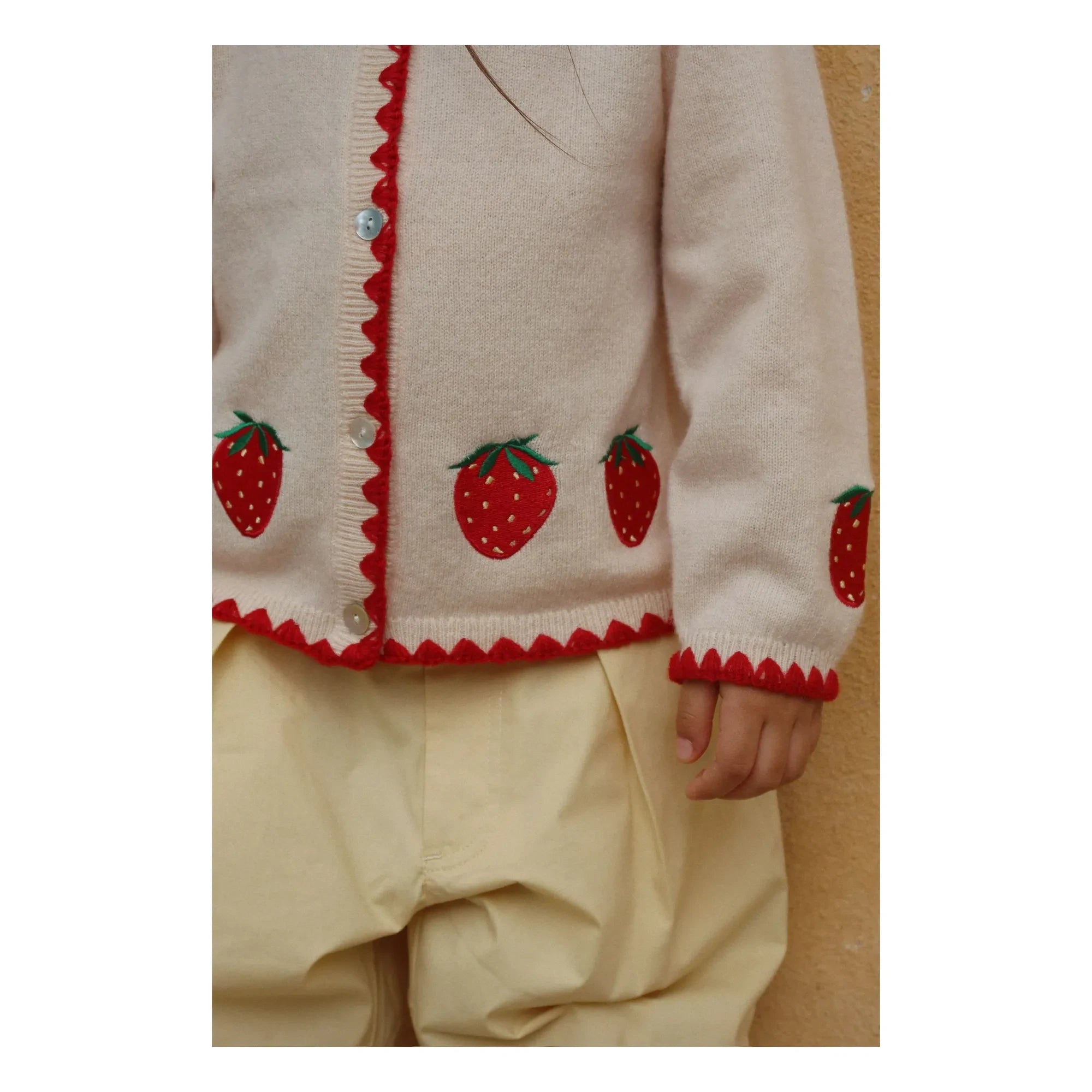 Konges Sløjd - Collette Strawberry Wool Sweater | Cream