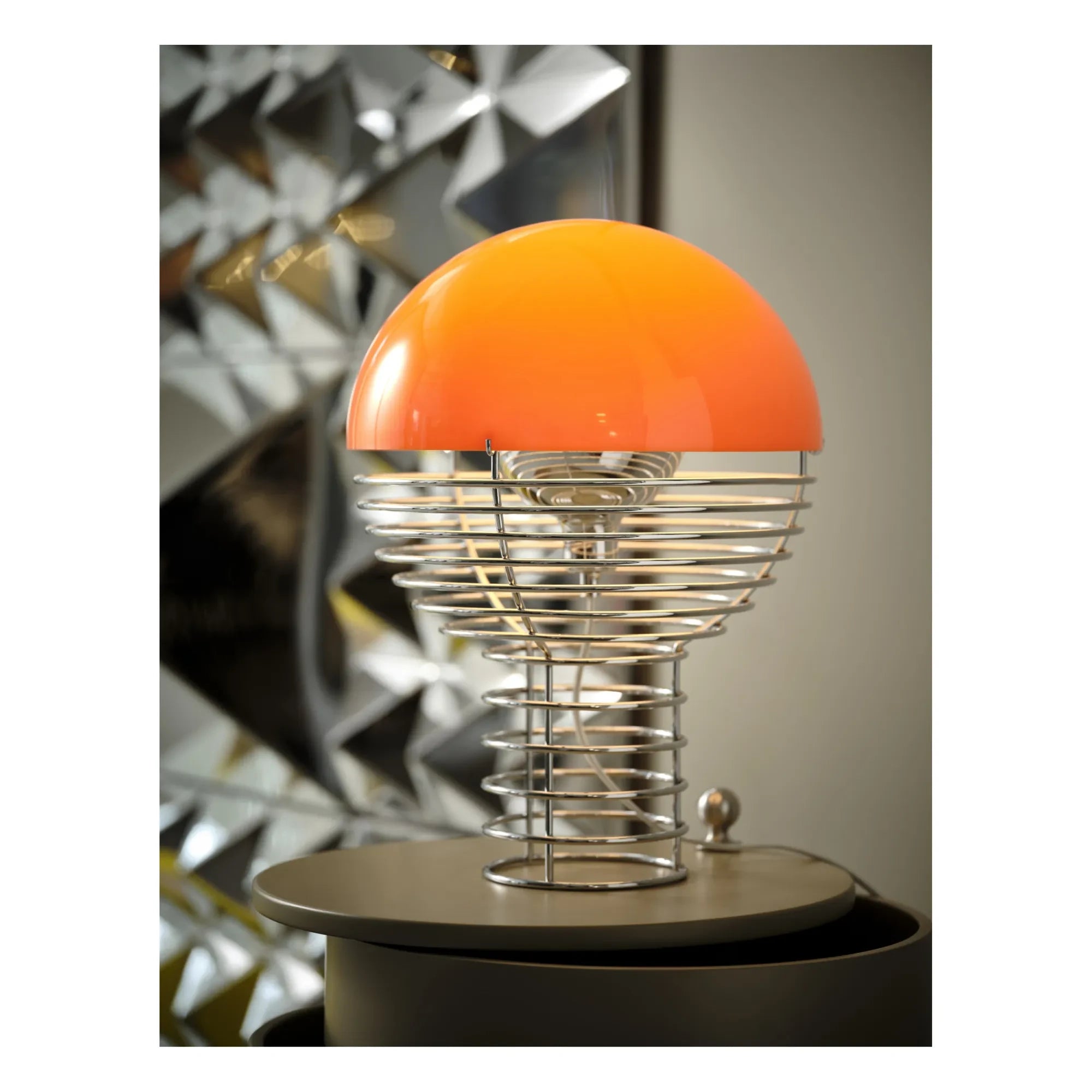 Verpan - Wire masa lambası - Verner Panton | Turuncu