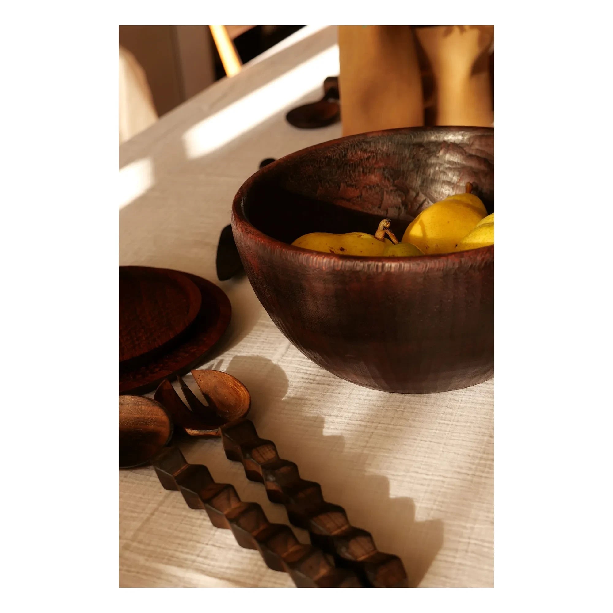 Woodmata - Teak Wood Salad Serving Set | Teak