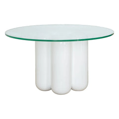 Cosin - Glass-Top Coffee Table | White