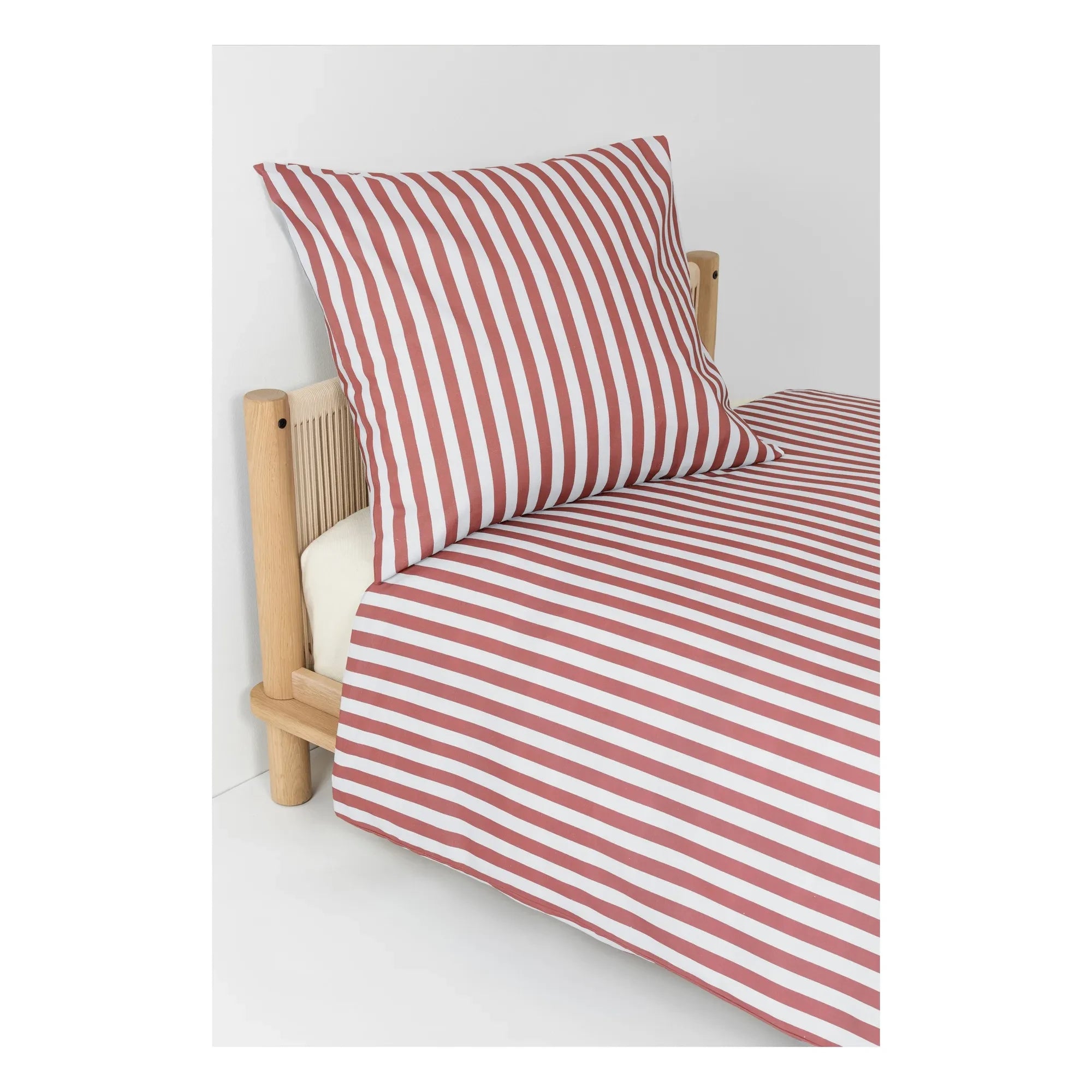 Nobodinoz - Sheldon Striped Duvet Cover | Brown