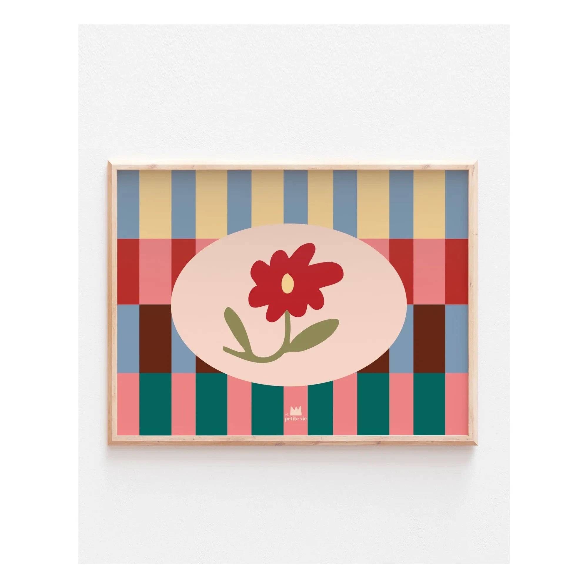 Ma petite vie - Graphic Floral Poster