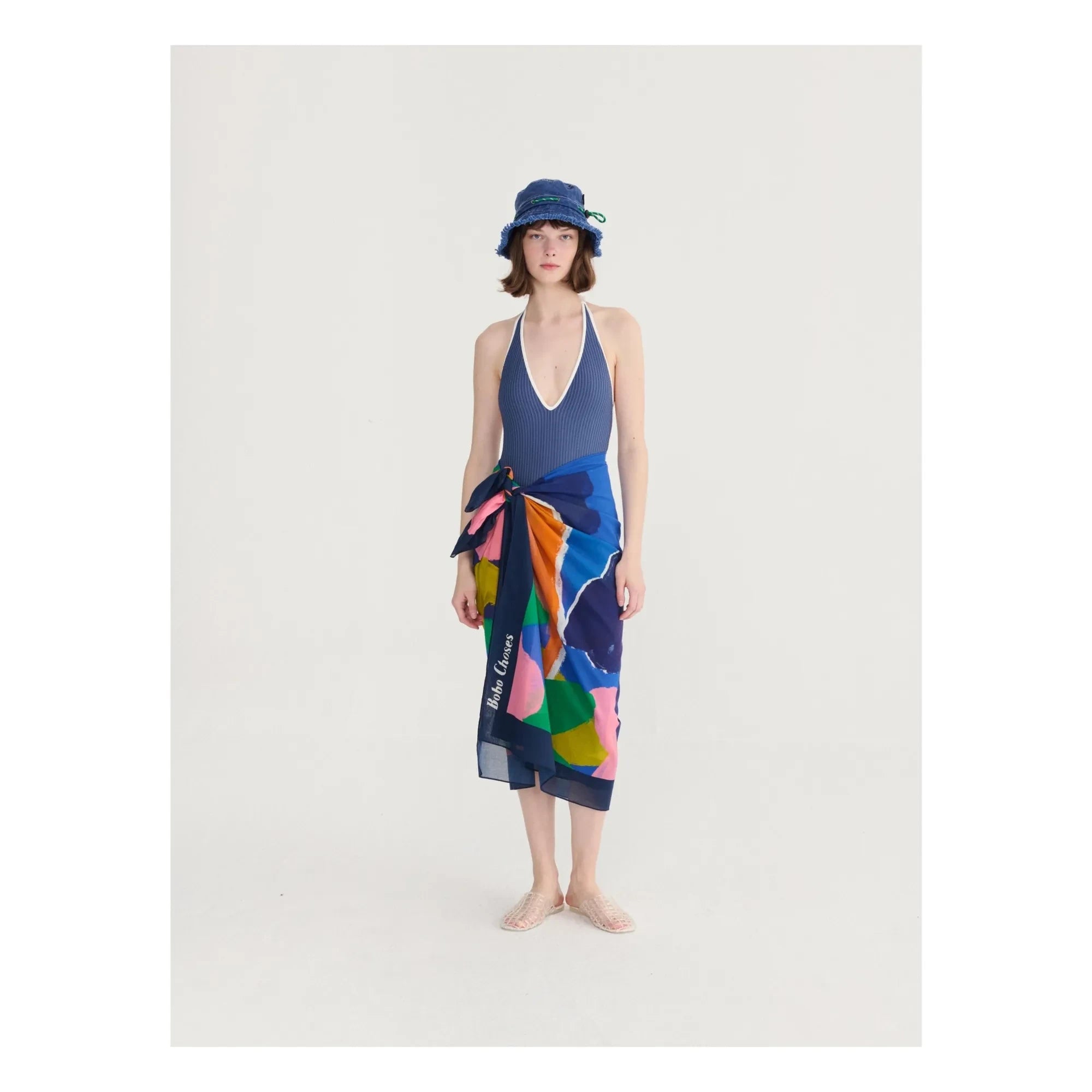 Bobo Choses - Blooming Color Geri Dönüştürülmüş Pamuk Sarong | Mavi