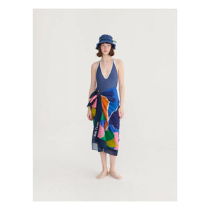Bobo Choses - Blooming Color Geri Dönüştürülmüş Pamuk Sarong | Mavi