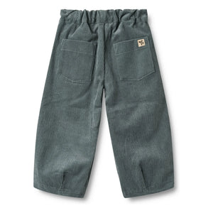Wheat - Juno Organic Cotton Velvet Pants | Gray Blue