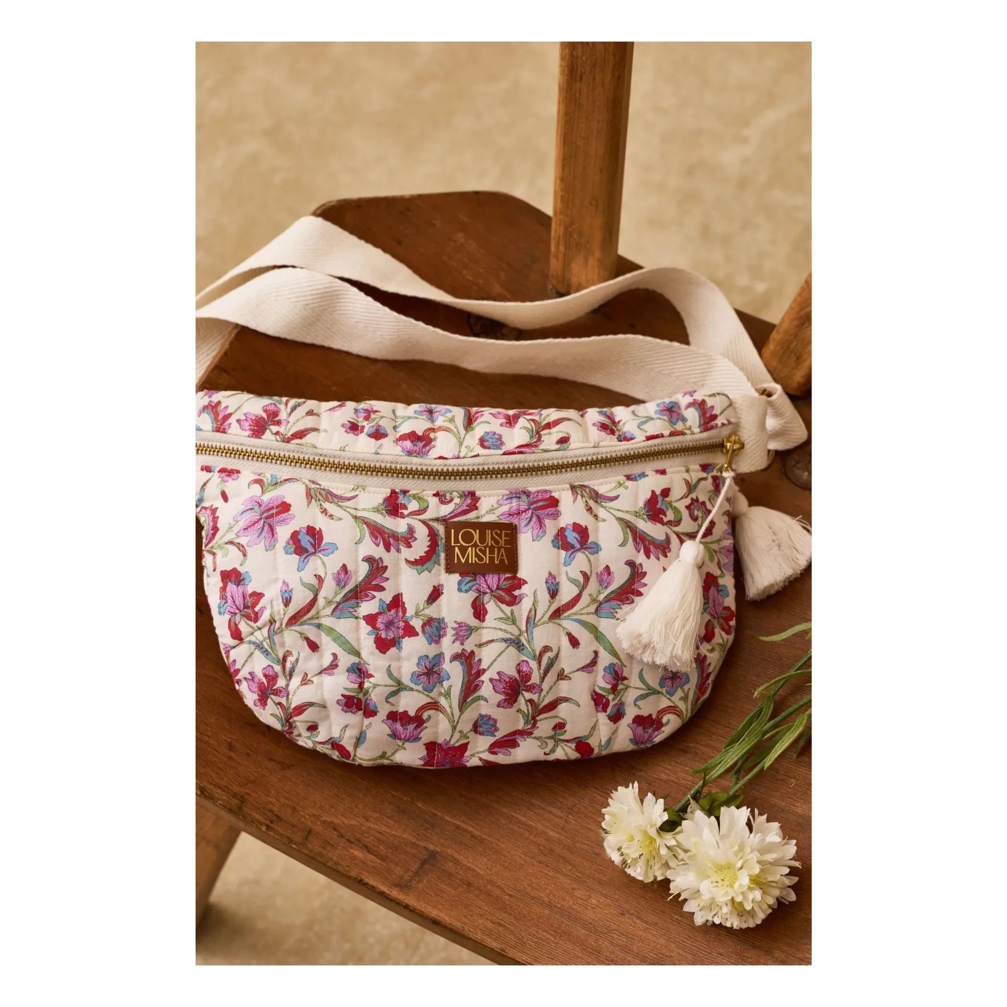Louise Misha - Sac Banane Gaby Cotton | White