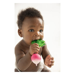 Oli & Carol - Ramona Carrot Teething Ring | Pink
