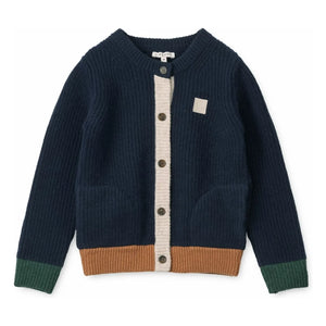 Liewood - Tiago Wool Cardigan | Navy Blue