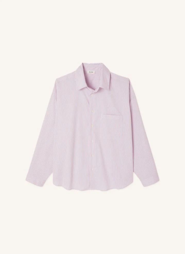 American Vintage - Soa Striped Shirt | Marled pink