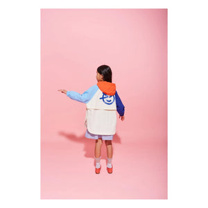 Wynken - Color Block Windbreaker | Ecru